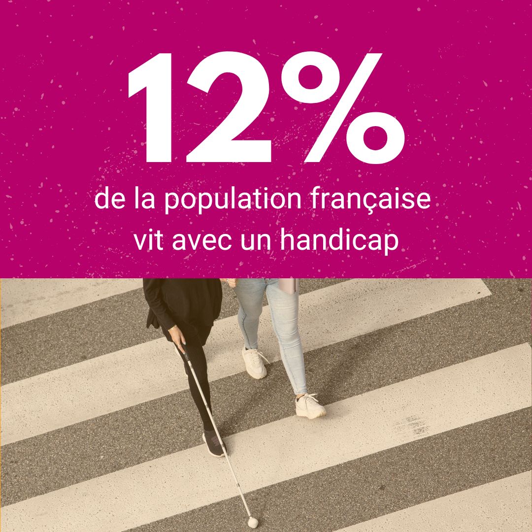 12 pourcent des français vivent avec un handicap
